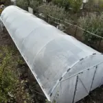 Solar de grădină 4x22m complet, cu cadru metalic zincat