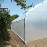 Solar profesional 6×16m cu pereți verticali, țeavă Ø40 mm