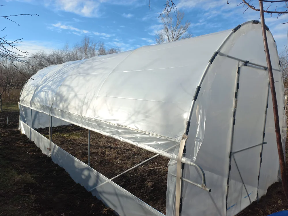 Solar de grădină 3x8m complet, cu cadru metalic zincat - imagine 7