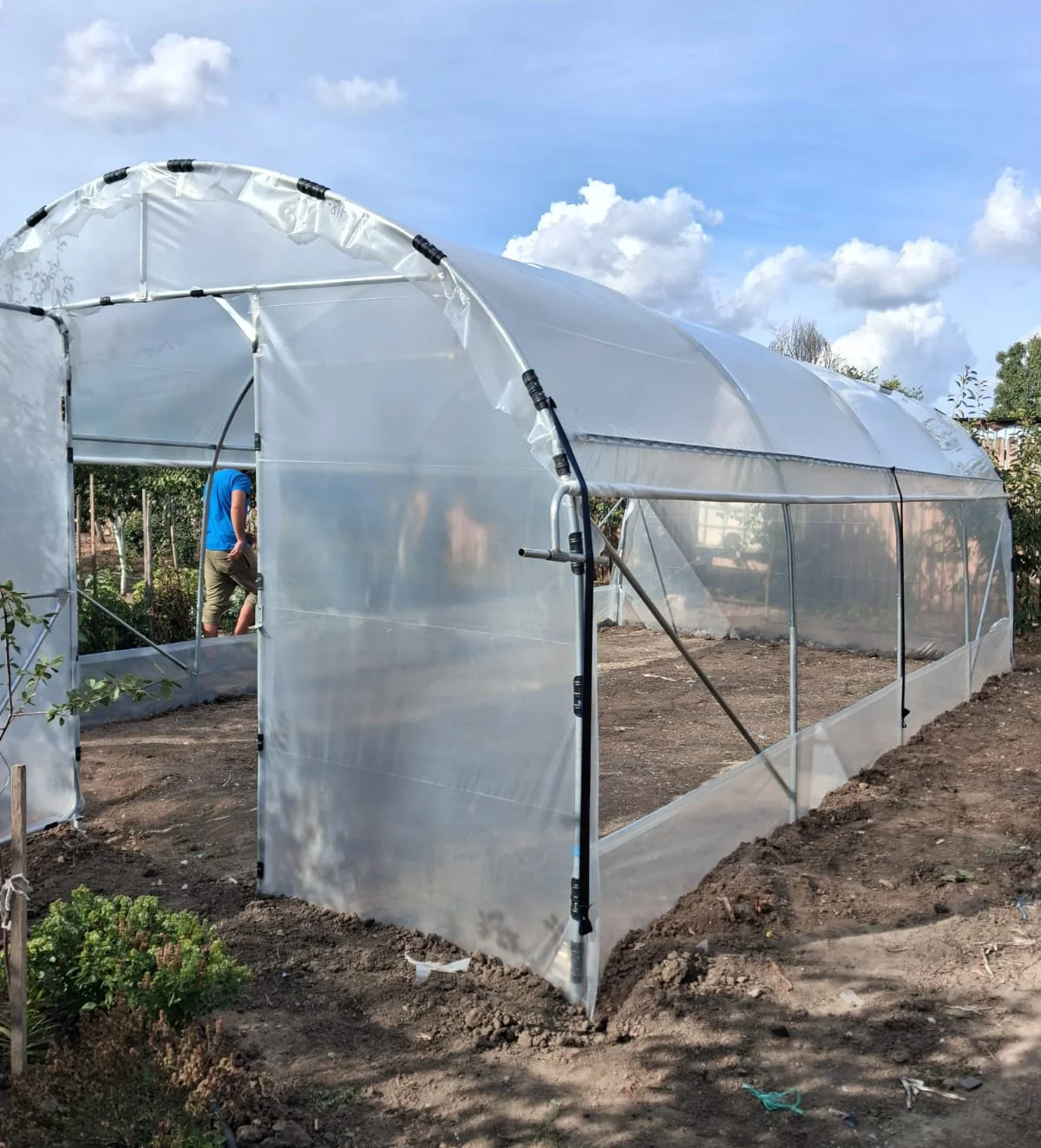 Solar de grădină 4x6m complet, cu cadru metalic zincat - imagine 5