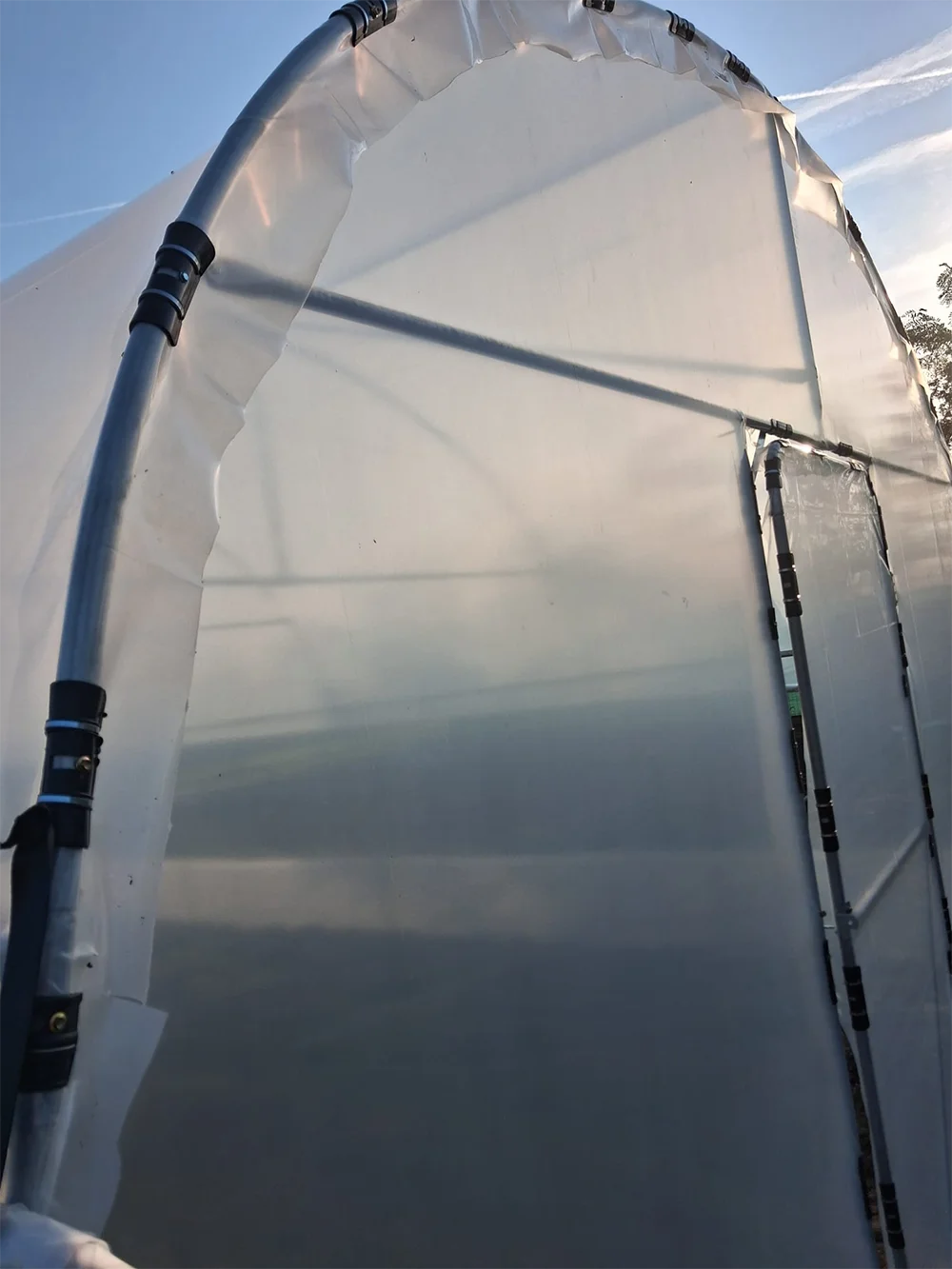Solar de grădină 5x10m complet, cu cadru metalic zincat - imagine 5