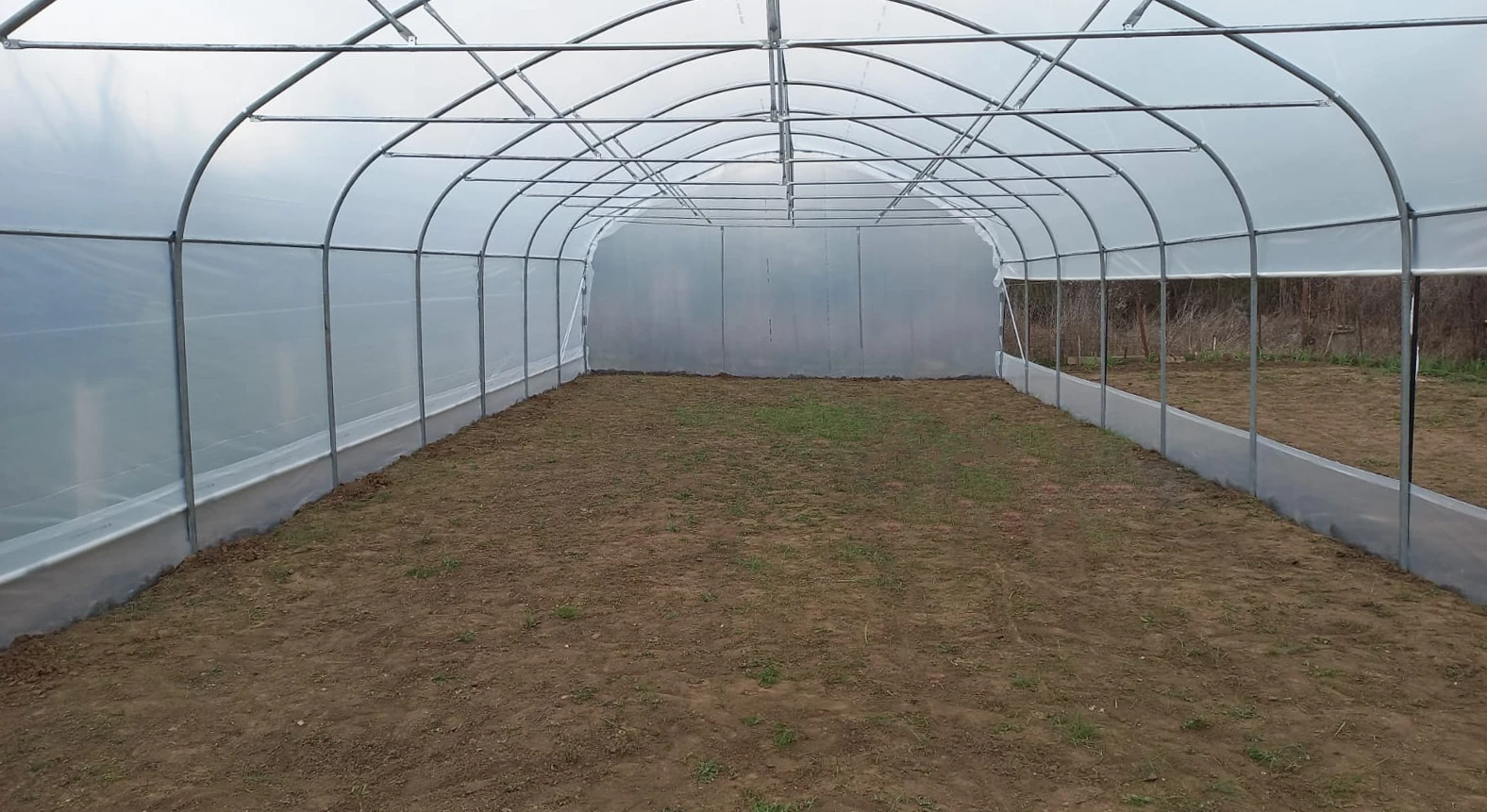 Solar de grădină 4x26m complet, cu cadru metalic zincat - imagine 3