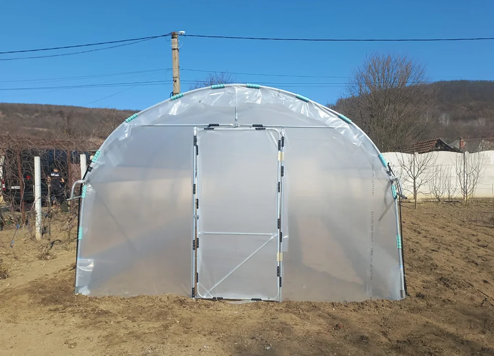 Solar de grădină 4x6m complet, cu cadru metalic zincat - imagine 4