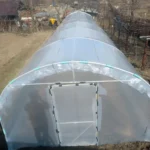 Solar de grădină 4x12m complet, cu cadru metalic zincat