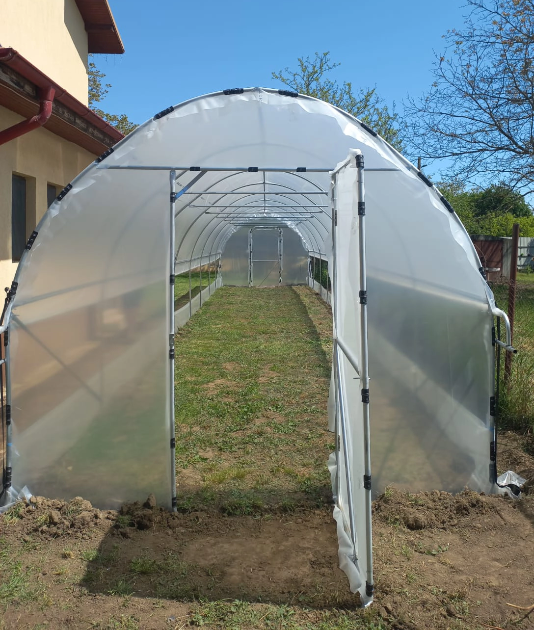 Solar de grădină 3x20m complet, cu cadru metalic zincat