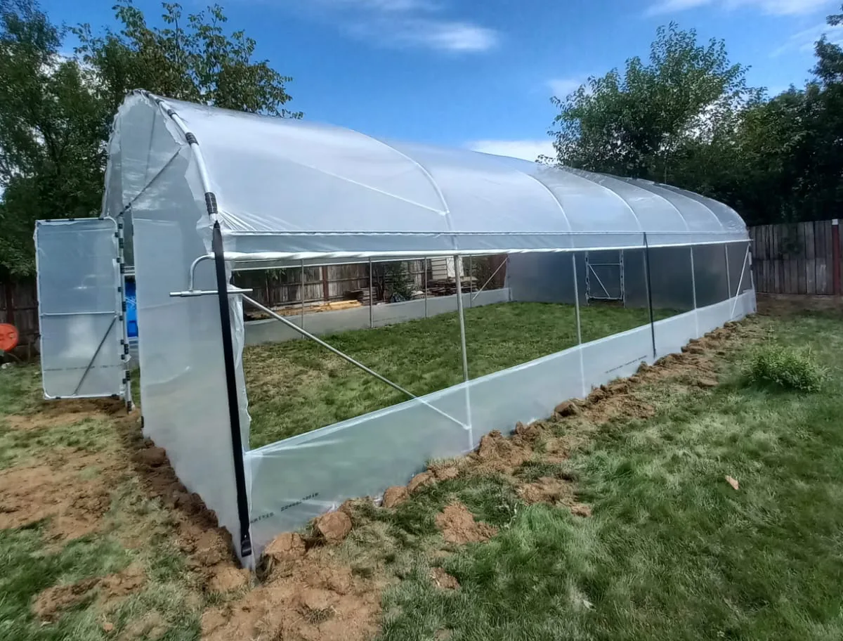 Solar profesional 6×12m cu pereți verticali, țeavă Ø40 mm - imagine 4