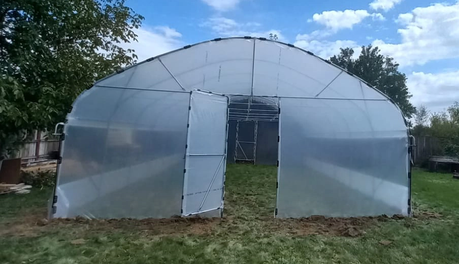 Solar profesional 6×12m cu pereți verticali, țeavă Ø40 mm - imagine 3
