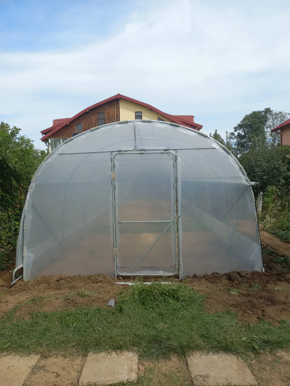 Solar de grădină 4x30m complet, cu cadru metalic zincat - imagine 4