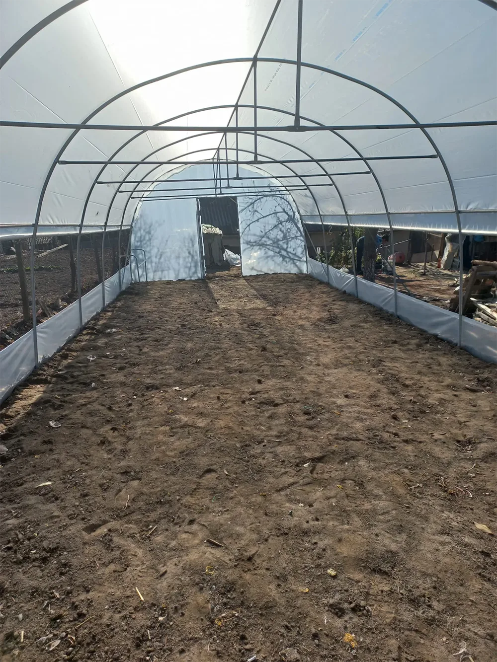 Solar de grădină 4x22m complet, cu cadru metalic zincat - imagine 9