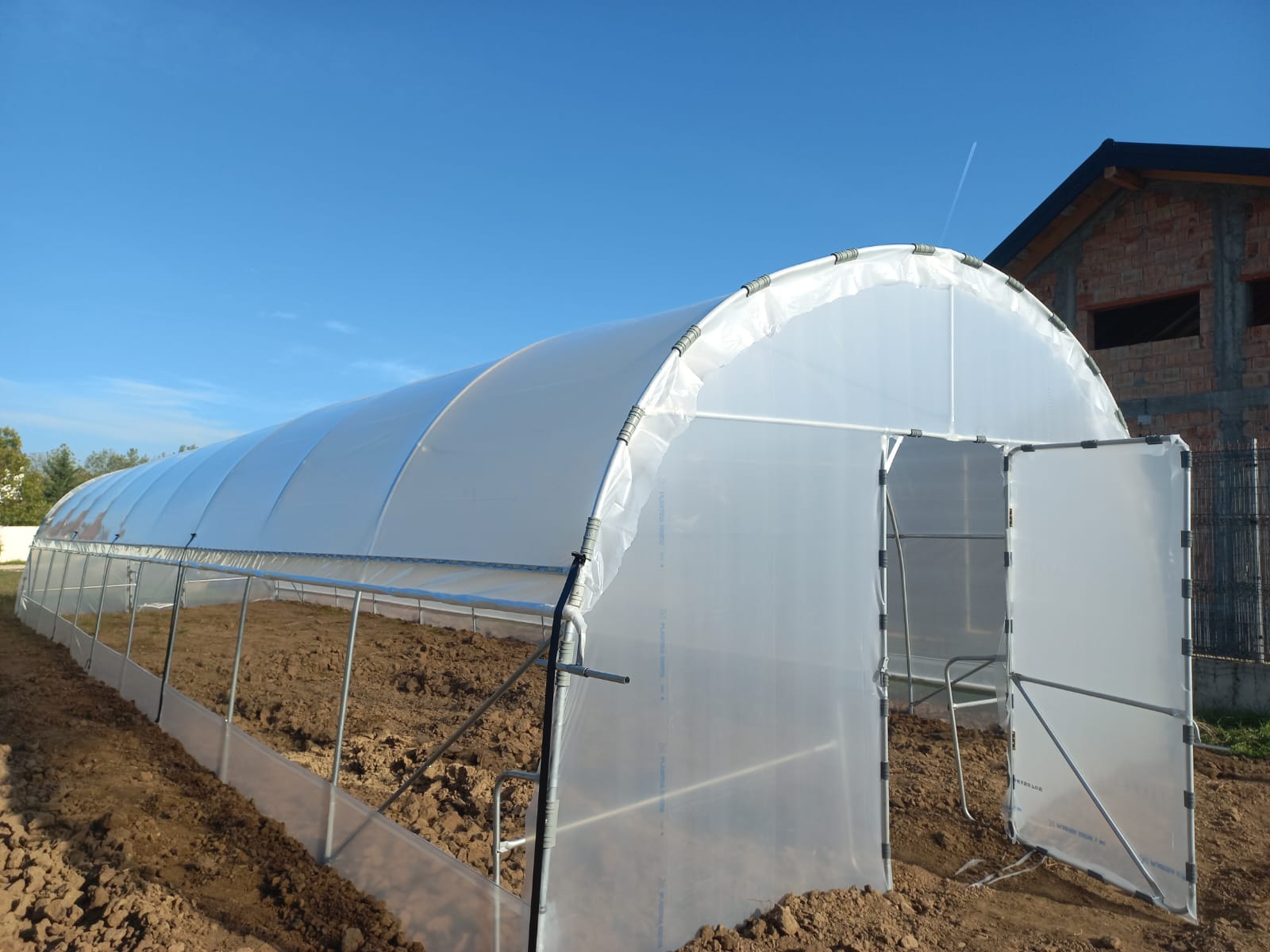 Solar de grădină 4x22m complet, cu cadru metalic zincat - imagine 7