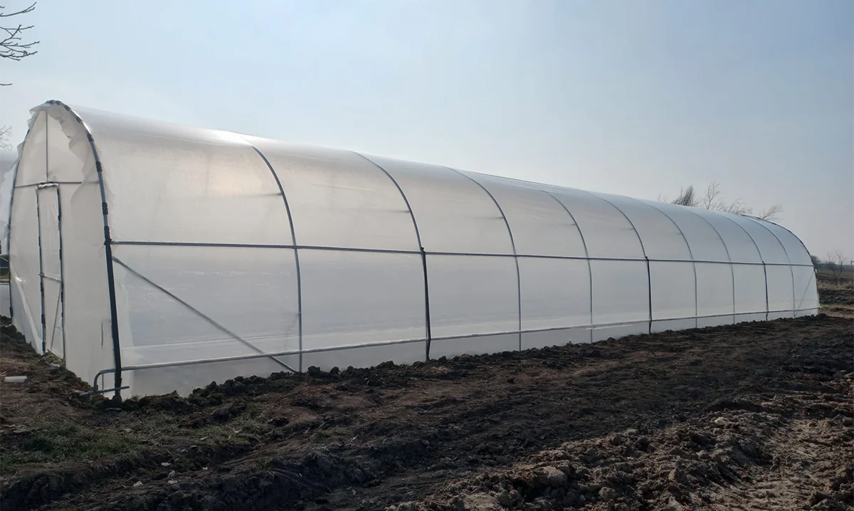 Solar de grădină 4x24m complet, cu cadru metalic zincat