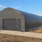 Cort de depozitare pe structură metalică, lățime 7 m